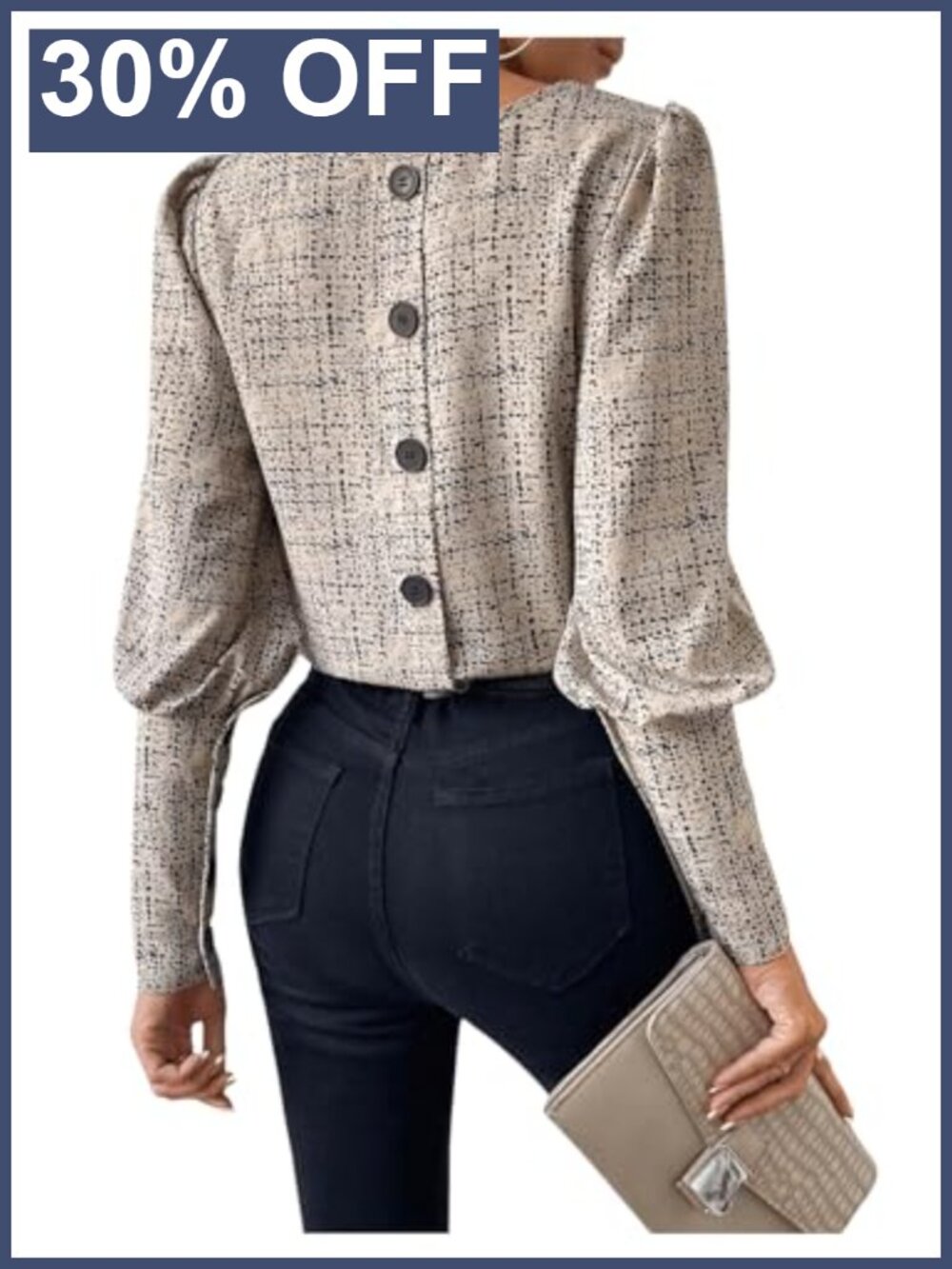 Women's Work Blouse Long Sleeve Business Dressy Office Top